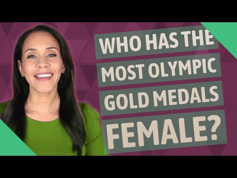 Which female has won the most Olympic gold medals?