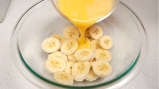 Only 1 banana and 2 eggs recipe! No tricks. Simple breakfast recipe