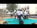 human pyramid yoga at manfara high school chobari kutch