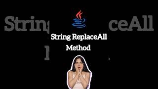 String 😱 ReplaceAll method in java #java #string #what #in #tutorial #programming #beginner