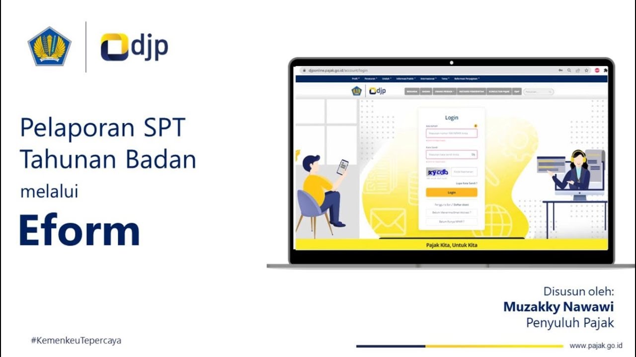 Cara Lapor SPT Tahunan Badan Dengan Eform - YouTube