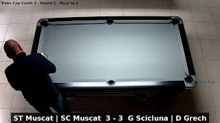 ST Muscat | SC Muscat vs G Scicluna | D Grech | Pairs Cup Event 3 | Round 2