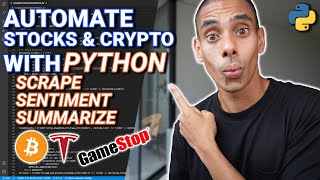 Automate Stocks and Crypto Research with Python and Deep Learning | Full Python Project