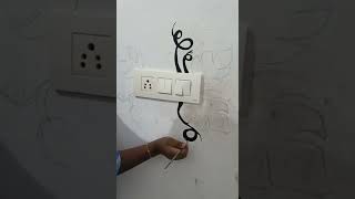Switch board painting Design||Simple design||🌿||