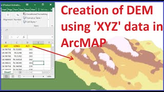 Generation of DEM (Digital Elevation Model) using XYZ data in ArcMAP or ArcGIS