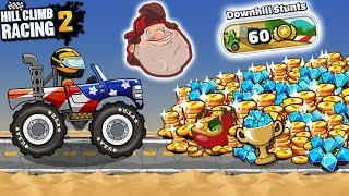 DOWNHILL STUNTS - New Event Hill Climb Racing 2 GamePlay