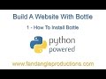 Python Web Frameworks: 1 Install Bottle