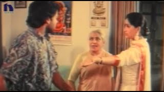 Vijayashanti Comes To Chiranjeevi's House - Comedy Scene - Gang Leader Movie Scenes