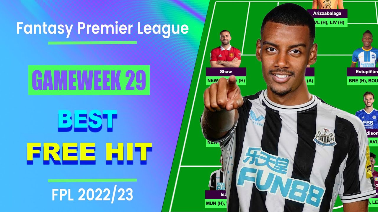 FPL Double Gameweek 29: BEST FREE HIT TEAM | Fantasy Premier League ...