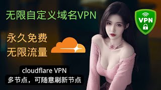 无需自定义域名，永久免费的多节点VPN，秒开4K、8K，解锁chatGPT等AI，无限流量