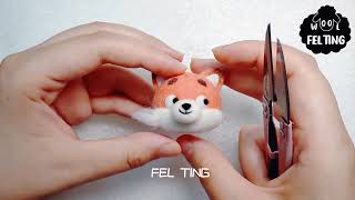 【wool felting】“狐狸”羊毛毡视频教学 Fox Wool Felt DIY Tutorial