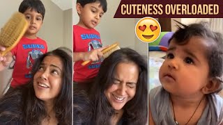 Actress Sameera Reddy Making Hilarious Fun With Her Kids | Cuteness Overloaded | Manastars