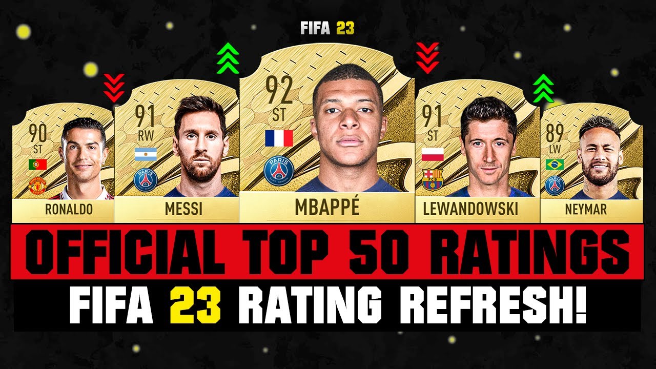 FIFA 23 | OFFICIAL TOP 50 BEST PLAYER RATINGS! 😱🔥 Ft. Mbappe, Messi ...