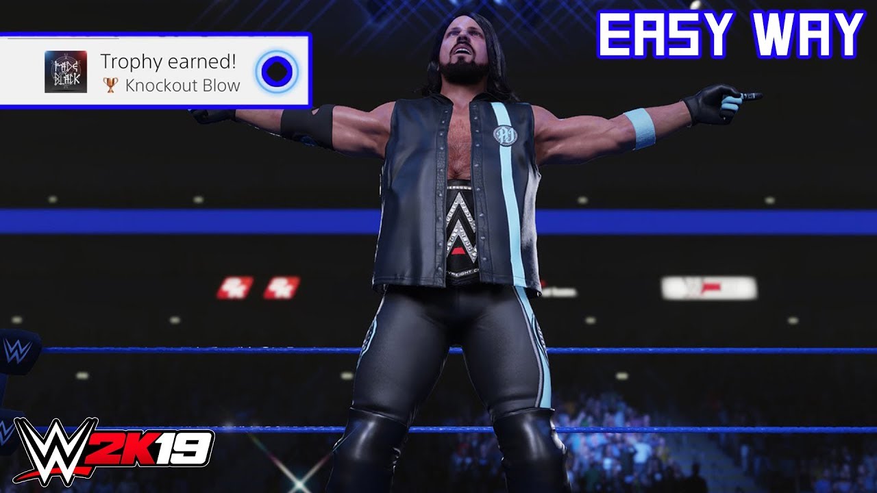 WWE 2K19 - Knockout Blow (Trophy/Achievement) | Easy Way - YouTube