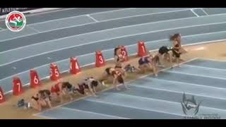 چه سرعتی! فرزانه فصیحی، مسابقه دو صدمتر استانبول Farzane Fasihi 100 meters Running Competition