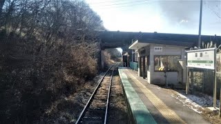 【小海線】海瀬駅→羽黒下駅（JR東日本キハ110系気動車）後面展望の車窓、走行音、車内アナウンス。青春18きっぷの旅で乗車（長野県南佐久郡）Koumi Line Nagano JAPAN TRAIN