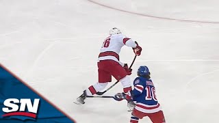 Brady Skjei Wrists Puck Through Screen, Beats Igor Shesterkin For His First Of Playoffs