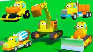 MIGHTY MACHINES CONSTRUCTION SONG FOR KIDS WITH DUMP TRUCK BULLDOZER EXCAVATOR