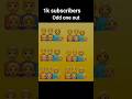 find the other emoji  odd one out eye test #viral #trending #subscribe #emojis