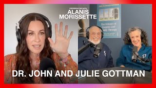 alanis morissette in conversation with Dr. John Gottman and Dr. Julie Schwartz Gottman.