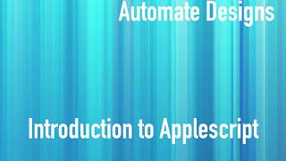 Applescript Introduction