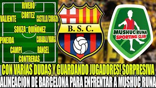 CON VARIAS DUDAS Y GUARDANDO JUGADORES! SORPRESIVA ALINEACION DE BSC PARA ENFRENTAR A MUSHUC RUNA