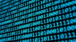 Binary Code Program Digits on Digital Computer Monitor Screen 4K UHD 60fps 1 Hour Video Loop