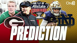 Georgia Bulldogs vs Notre Dame Fighting Irish Sugar Bowl PREDICTION \u0026 Preview | CFB Playoff Round 2