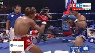 Thun Makara(CAM) Vs Vigo Sor danchai(THAI), Kun Khmer Fight, K O,  07 Jan. 2018