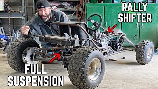 190cc 5 Speed Yard Kart Killer is almost RACE READY!! Shifter, Panhard Bar, Fuel Tank + More!