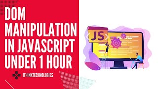 🍎 DOM Manipulation crash course JavaScript under 1 hour | JavaScript DOM crash course