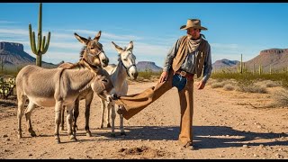 Three Donkeys Kept Pulling Cowboy to Same Spot — What He Found There Will Shock You