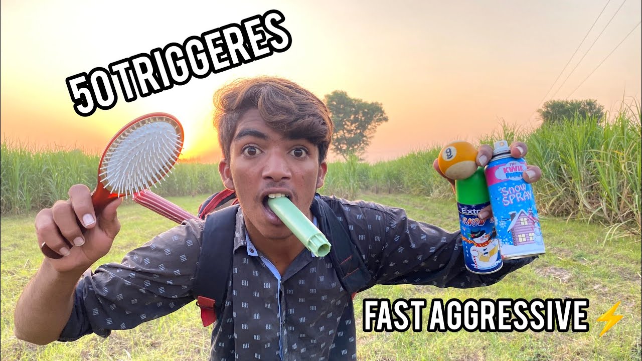 Fast Aggressive Asmr 50 Trigger Youtube