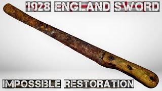 Rusted 1928 England Sword Restoration | Sword Restoration