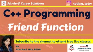 Friend Functions | C++ Programming | #cplusplusprogramming #codingtutorial #objectorientedprograming