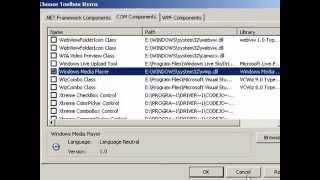 create windows media player on visual basic 2008