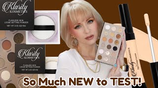 TESTING NEW KLARITY KOSMETICS MAKEUP! Eye Love Coffee Palette + Concealer + Setting Powder