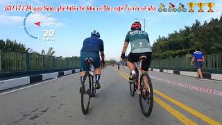 03/11/24 ghé Sala, về hủ tiếu bò kho cô Ba, cafe Tú rồi về nhà 🚴🚴‍♀️🚴‍♂️🥇🥇🥇…