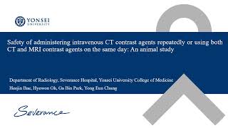 [Listen to Authors] Safety of Repeated Injection of CT and MR Contrast Agents