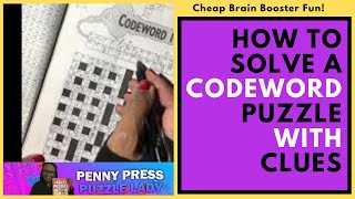 Good Brain Food--How to Solve a Codewords Crossword Puzzle with Given Clues