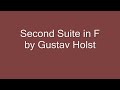 second suite in f by gustav holst