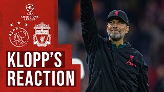 KLOPP'S REACTION: Ajax 0-3 Liverpool | Tactical performance, Darwin Nunez form