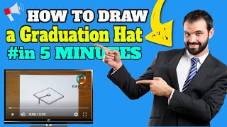 🔴How to Draw a Graduation Hat - 🎓 Congrats Grad! | كيفية رسم قبعة التخرج خطوة بخطوة