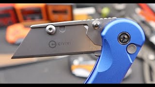 A Premium Work Knife! The CIVIVI Elementum Utility Knife takes replaceable blades to the next level!