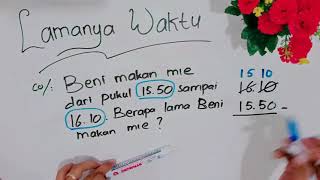 pembelajaran matematika #menghitung lamanya waktu#