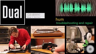 Dual CS 5000 Turntable Hum Troubleshooting and Repair