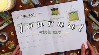 journal with me - march bullet journal 🌱