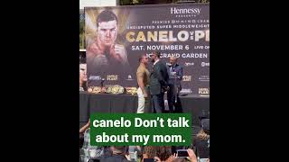 canelo Alvarez say  Don’t talk about my mom.#caneloplant #shorts #youtube #caneloplant