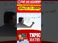 Minute-to-Mark | TNPSC Maths |Percentage | TAF IAS ACADEMY
