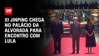 Xi Jinping chega no Palácio da Alvorada para encontro com Lula | LIVE CNN